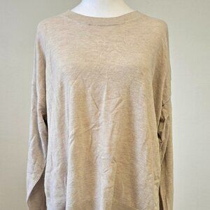 Banana Republic XL Petite Lightweight Beige Knit Sweater